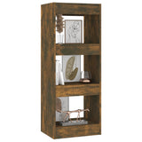 Book Cabinet/Room Divider Smoked Oak 40x30x103 cm Engineered Wood - Top-Down View