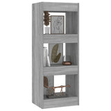 Book Cabinet/Room Divider Grey Sonoma 40x30x103 cm Engineered Wood - Rear View
