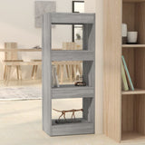 Book Cabinet/Room Divider Grey Sonoma 40x30x103 cm Engineered Wood