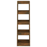Book Cabinet/Room Divider Smoked Oak 40x30x135 cm - Side View