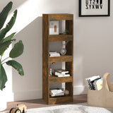 Book Cabinet/Room Divider Smoked Oak 40x30x135 cm - Top-Down View