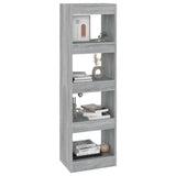 Book Cabinet/Room Divider Grey Sonoma 40x30x135 cm - 45-Degree Angle