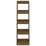 Book Cabinet/Room Divider Brown Oak 40x30x135 cm - Side View