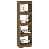 Book Cabinet/Room Divider Brown Oak 40x30x135 cm - 45-Degree Angle