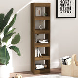 Book Cabinet/Room Divider Brown Oak 40x30x166 cm - Top-Down View
