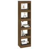 Book Cabinet/Room Divider Brown Oak 40x30x166 cm - 45-Degree Angle