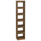 Book Cabinet/Room Divider Smoked Oak 40x30x198 cm - Front View