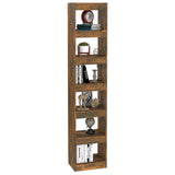 Book Cabinet/Room Divider Smoked Oak 40x30x198 cm - Top-Down View