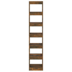 Book Cabinet/Room Divider Smoked Oak 40x30x198 cm