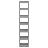 Book Cabinet/Room Divider Grey Sonoma 40x30x198 cm