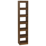 Book Cabinet/Room Divider Brown Oak 40x30x198 cm - Front View