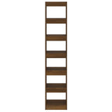 Book Cabinet/Room Divider Brown Oak 40x30x198 cm - 45-Degree Angle