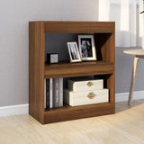Book Cabinet/Room Divider Brown Oak 60x30x72 cm - Side View