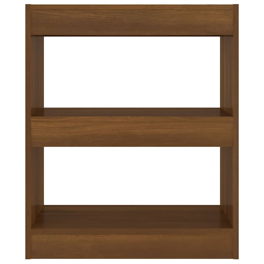 Book Cabinet/Room Divider Brown Oak 60x30x72 cm