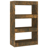Book Cabinet/Room Divider Smoked Oak 60x30x103 cm Engineered Wood