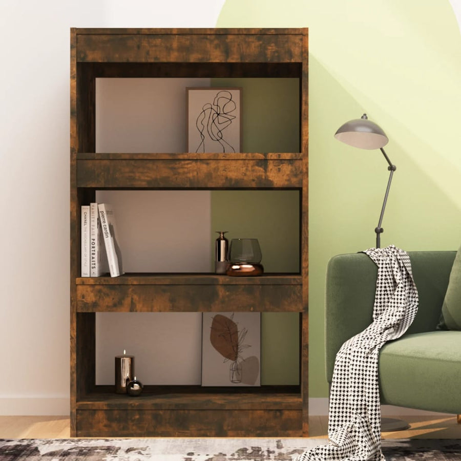 Book Cabinet/Room Divider Smoked Oak 60x30x103 cm