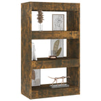 Book Cabinet/Room Divider Smoked Oak 60x30x103 cm