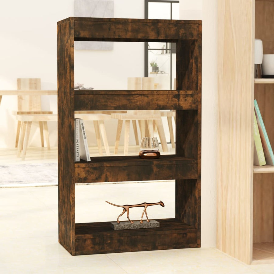 Book Cabinet/Room Divider Smoked Oak 60x30x103 cm