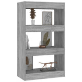 Book Cabinet/Room Divider Grey Sonoma 60x30x103 cm Engineered Wood - Top-Down View