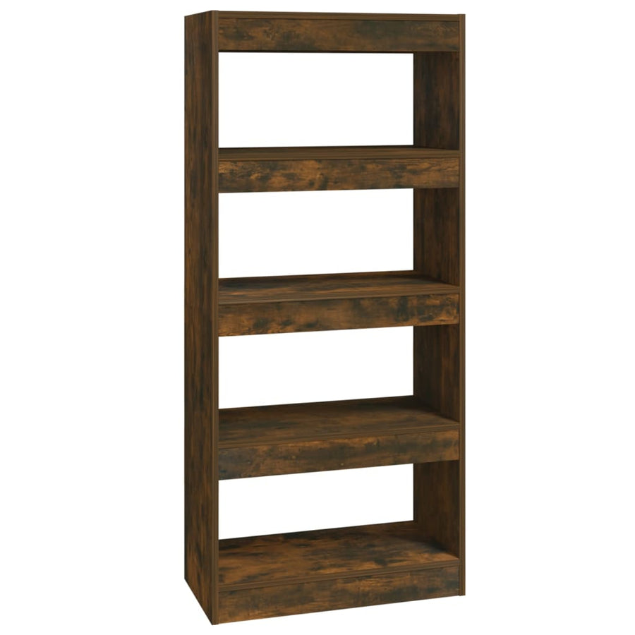 Book Cabinet/Room Divider Smoked Oak 60x30x135 cm