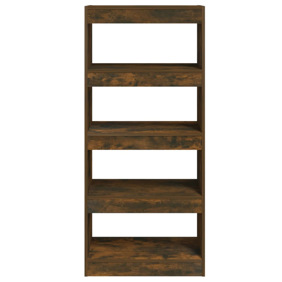 Book Cabinet/Room Divider Smoked Oak 60x30x135 cm