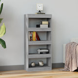 Book Cabinet/Room Divider Grey Sonoma 60x30x135 cm Engineered Wood - Top-Down View