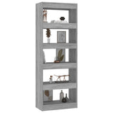 Book Cabinet/Room Divider Grey Sonoma 60x30x166 cm Engineered Wood - Rear View