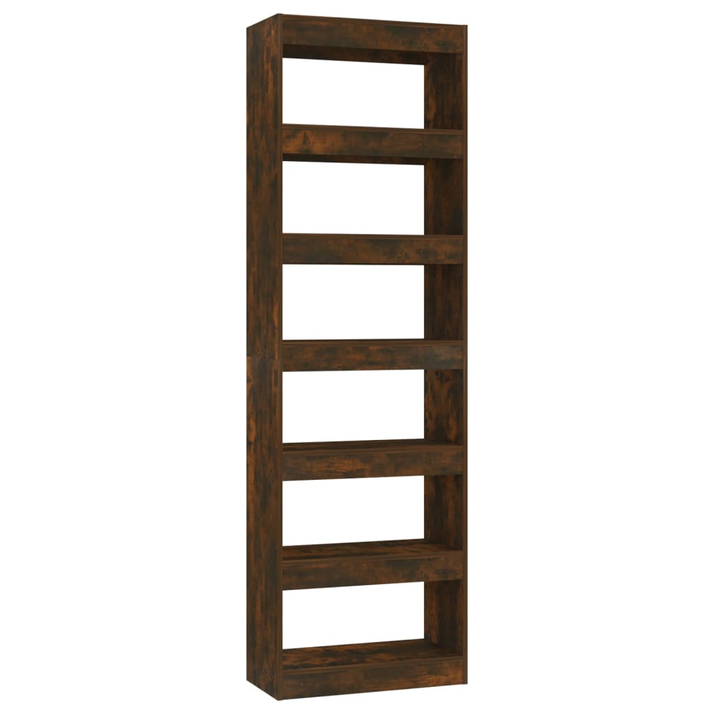 Book Cabinet/Room Divider Smoked Oak 60x30x198 cm