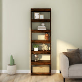Book Cabinet/Room Divider Smoked Oak 60x30x198 cm