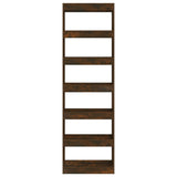 Book Cabinet/Room Divider Smoked Oak 60x30x198 cm