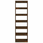 Book Cabinet/Room Divider Smoked Oak 60x30x198 cm