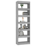 Book Cabinet/Room Divider Grey Sonoma 60x30x198 cm - Top-Down View