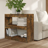 Book Cabinet/Room Divider Smoked Oak 80x30x72 cm - Rear View