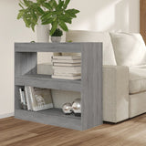 Book Cabinet/Room Divider Grey Sonoma 80x30x72 cm - Rear View