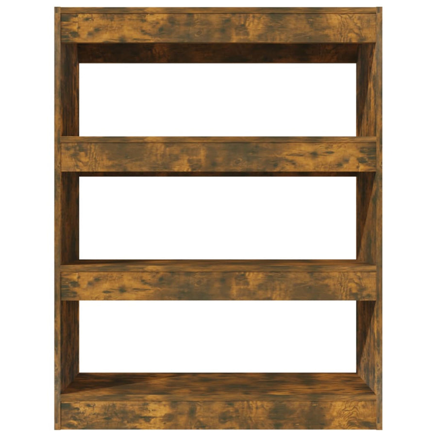 Book Cabinet/Room Divider Smoked Oak 80x30x103 cm