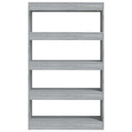 Book Cabinet/Room Divider Grey Sonoma 80x30x135 cm