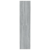 Book Cabinet/Room Divider Grey Sonoma 80x30x135 cm Engineered Wood - Rear View