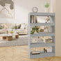 Book Cabinet/Room Divider Grey Sonoma 80x30x135 cm