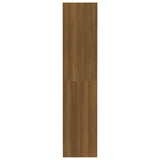 Book Cabinet/Room Divider Brown Oak 80x30x135 cm Engineered Wood
