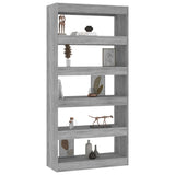 Book Cabinet/Room Divider Grey Sonoma 80x30x166 cm Engineered Wood - Top-Down View