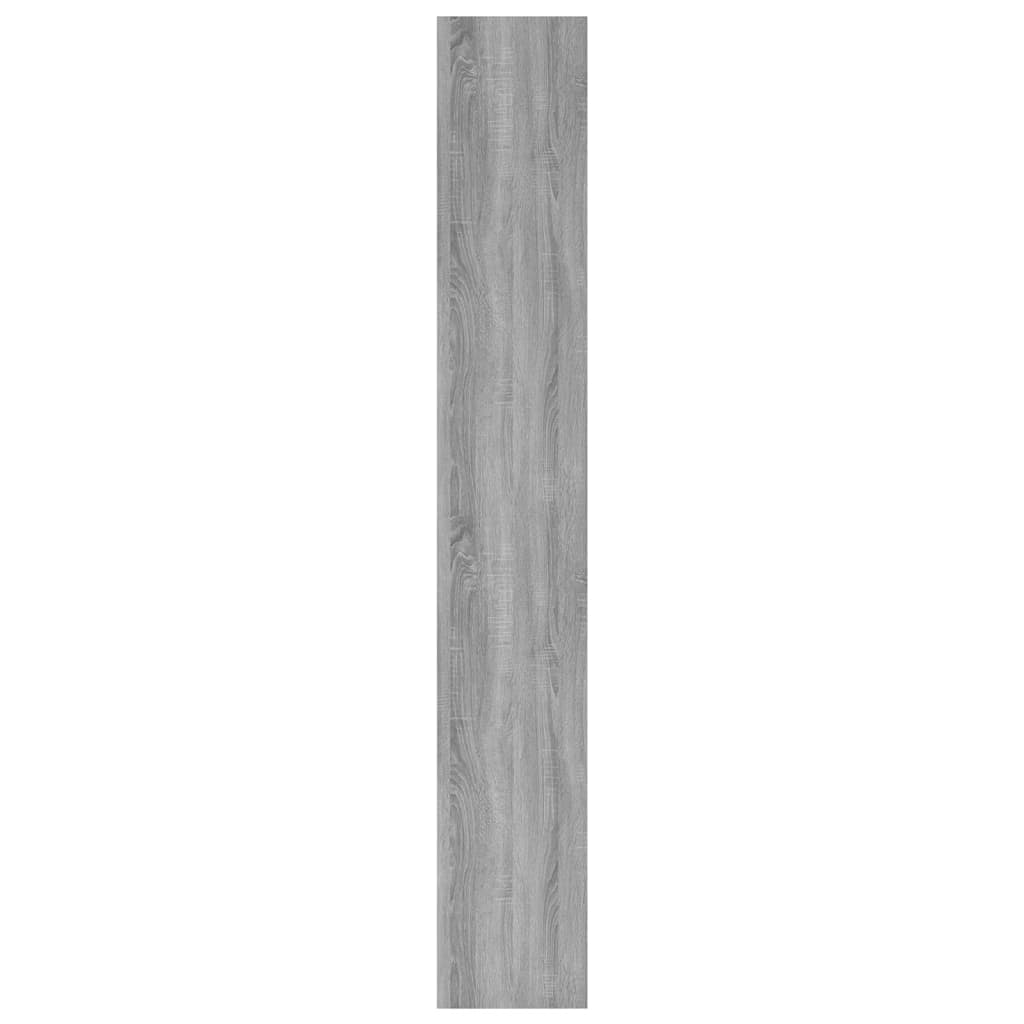 Book Cabinet/Room Divider Grey Sonoma 80x30x198 cm Engineered Wood