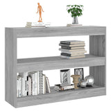 Book Cabinet/Room Divider Grey Sonoma 100x30x72 cm - 45-Degree Angle
