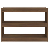 Book Cabinet/Room Divider Brown Oak 100x30x72 cm