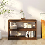 Book Cabinet/Room Divider Brown Oak 100x30x72 cm