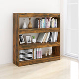 Book Cabinet/Room Divider Smoked Oak 100x30x103 cm - 45-Degree Angle