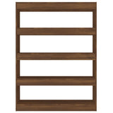 Book Cabinet/Room Divider Brown Oak 100x30x135 cm