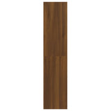 Book Cabinet/Room Divider Brown Oak 100x30x135 cm - Top-Down View