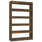 Book Cabinet/Room Divider Smoked Oak 100x30x166 cm
