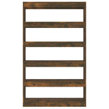 Book Cabinet/Room Divider Smoked Oak 100x30x166 cm