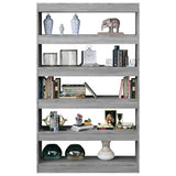 Book Cabinet/Room Divider Grey Sonoma 100x30x166 cm - Top-Down View